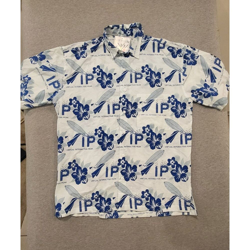 Rum Reggae Vintage Shirt Hawaiian Blimp & Plane‎ VIP All Over Print Men's XL